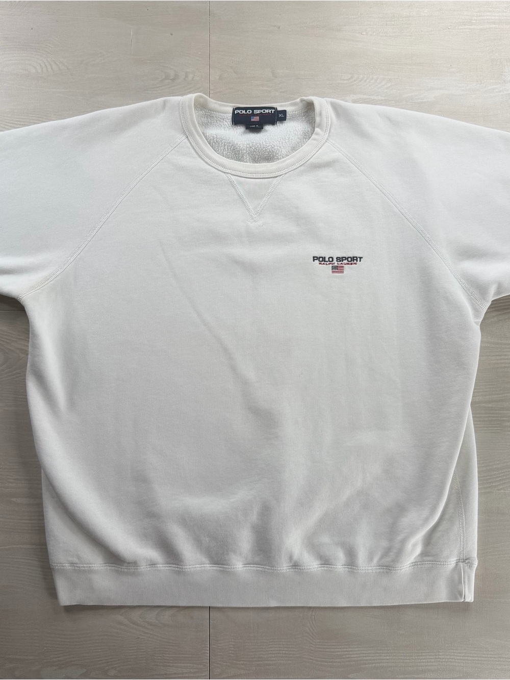 Polo sport by Ralph Lauren Men’s White Crewneck Sweatshirt